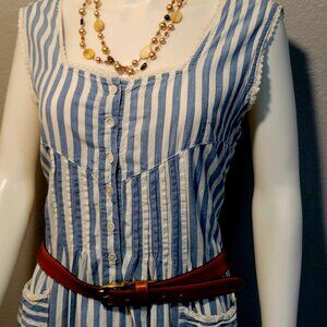Phases Stripped Cotton Dress
